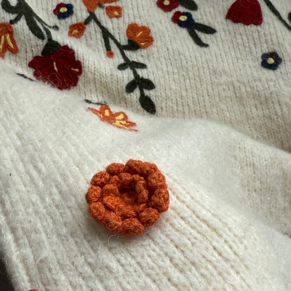 Anthropologie Floral Appliqued Sweater
Tunic Dress Alpaca Blend size S - Picture 8 of 16